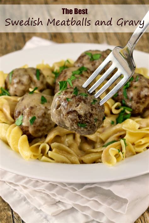 The Best Swedish Meatballs and Gravy