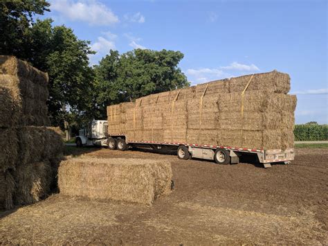 Large Square Straw Bales near Beloit, Kansas - Hay Bales - HitchPin