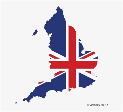 Uk Flag Vector Map Of England - Uk Map - Free Transparent PNG Download ...