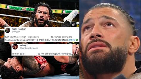 WWE fans love what Roman Reigns whispered to Jey Uso while being pinned ...