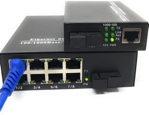 8-Port Gigabit Fiber Optic Media Converter for Cat5e/Cat6 (10/100/1000) in Nepal at NPR 12153 ...