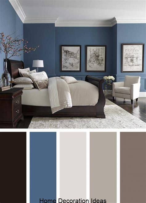 Blue Walls Dark Floors Bright Neutrals, # | Best bedroom colors, Beautiful bedroom colors ...