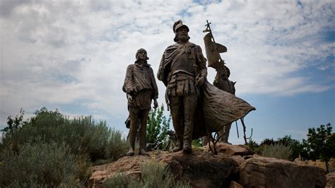 Man Is Shot at Protest Over Statue of New Mexico’s Conquistador - The New York Times