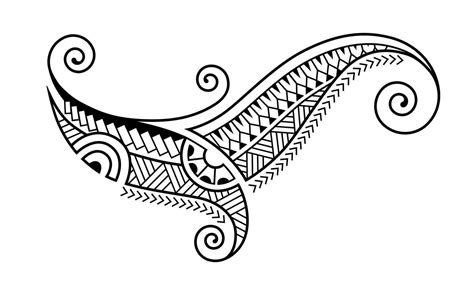 Tattoo maori design. Art tribal tattoo. Vector sketch of a tattoo maori ...