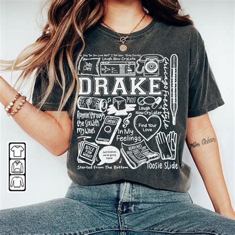 Drake Doodle Art Shirt Vintage Merch Drake Album Lyrics Song - Etsy