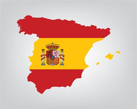 Spain flag map vector design 32477503 Vector Art at Vecteezy