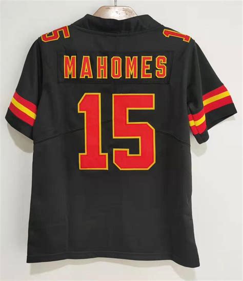 Patrick Mahomes YOUTH Kansas City Chiefs Jersey black – Classic Authentics