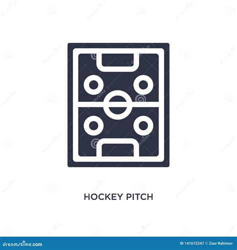 Hockey Pitch Icon on White Background. Simple Element Illustration from ...