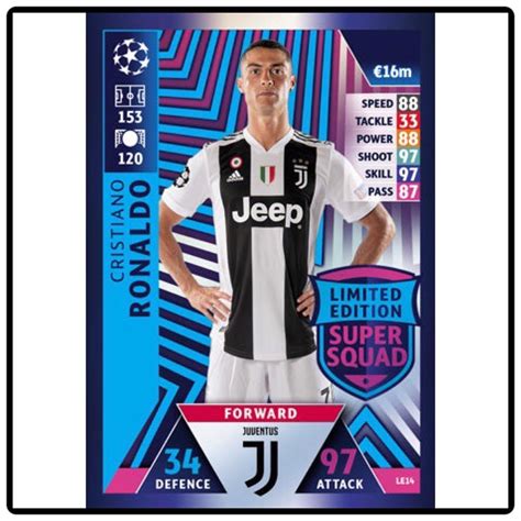 Topps Match Attax Champions League 2018/2019 Cristiano Ronaldo Limited Edition, Hobbies & Toys ...