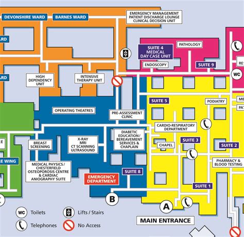 Hospital Corridor Plans produced by Location Maps Ltd