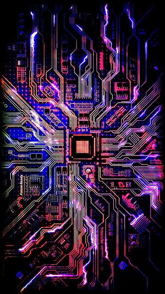 Chip, circuit, glow, processor, technology, track, transistors, HD ...