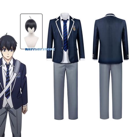 Isagi Yoichi Cosplay Wig Costume Suit Anime Blue Lock Cosplay Costume Isagi Yoichi School ...