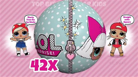 42X ️ LOL Surprise Dolls Balls Opening ️ L.O.L Surprise Ball Pop Game ...