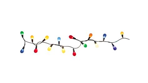 String of Christmas lights isolated on transparent background. Generative ai 32734091 PNG