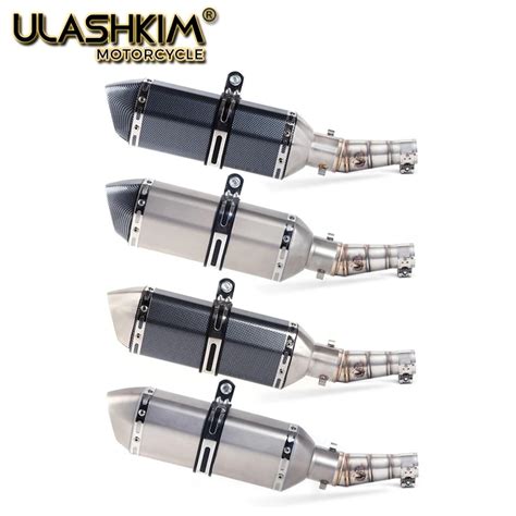 Motorcycle Exhaust contact middle pipe for Kawasaki Z250 2008 2015 Ninja 300 2013 2016 Ninja ...