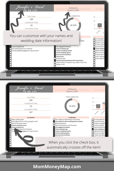 Wedding Checklist Google Sheets Spreadsheet | Wedding to do list ...