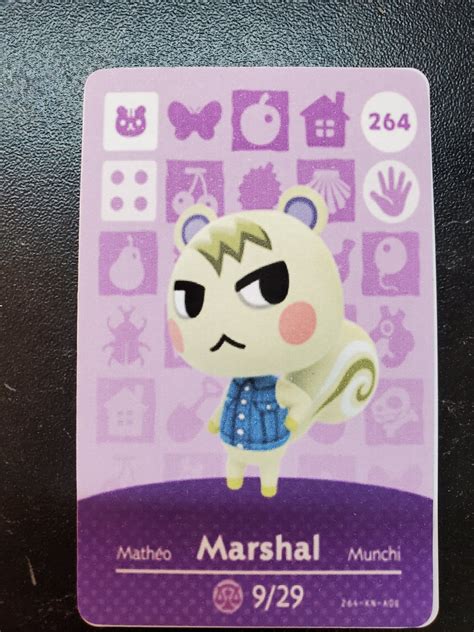 264 Marshal Amiibo Card for Animal Crossing FAN made