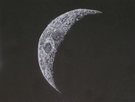 Moon Sketch 4 Day Old Waxing Crescent Moon - frank5817's photos - Photo Gallery - Cloudy Nights