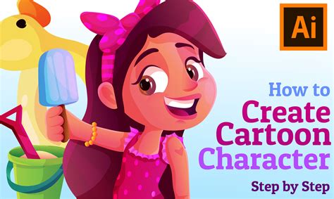 Create Cartoon Character With Adobe Illustrator - Step by Step! | Omnia Ali amer | Skillshare