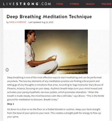 Deep Breathing Meditation Technique - Ambrose Yoga