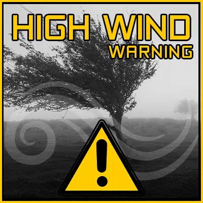 National Weather Service Issues High Wind Warning | 104.3 The Party