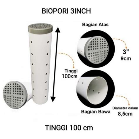 Promo Pipa Tutup Biop 3inch | Casing Biop 100cm | Resapan Air | WavinD Diskon 33% di Seller ...