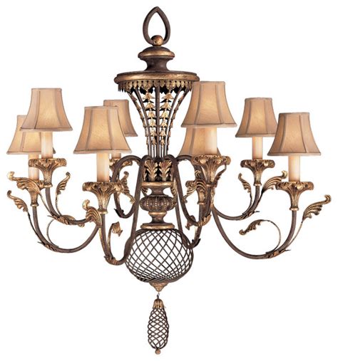 Fine Art Lamps 156140 Villa 1919 Rich Umber 8 Light Chandelier ...