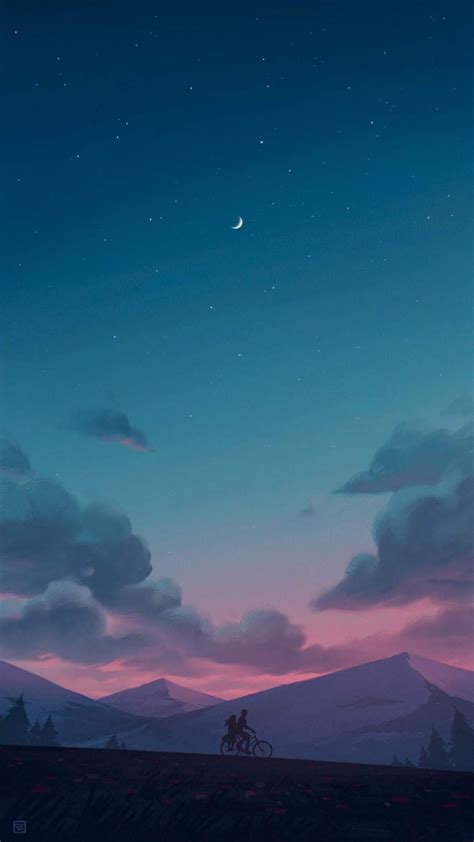 Calm night #wallpaper #iphone #android #background #followme Night Sky Wallpaper, Cloud ...