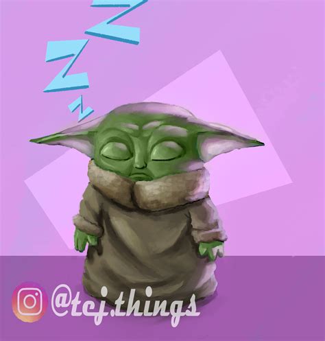 SLEEPY BABY YODA by protej on Newgrounds