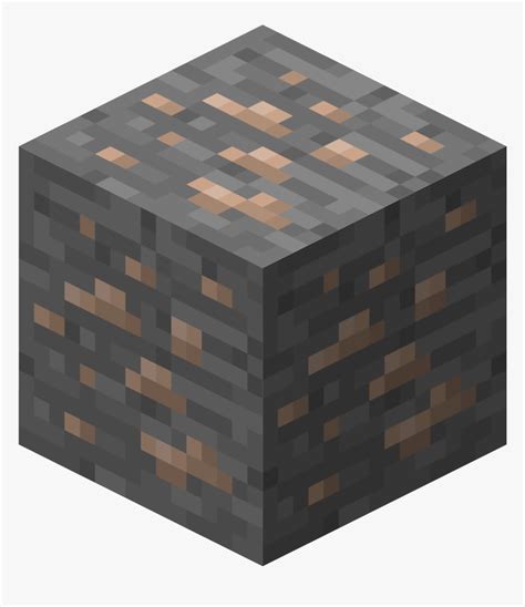 Stone Block Png - Iron Ore Minecraft Png, Transparent Png , Transparent ...