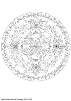 Autumn Mandala Coloring Pages Coloring Pages