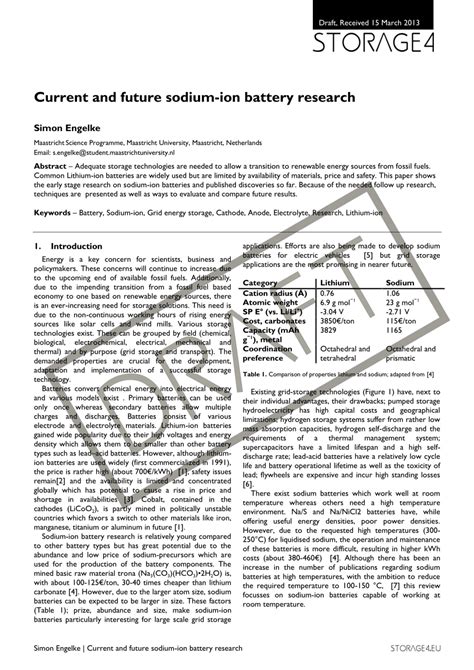 (PDF) Current and future sodium-ion battery research