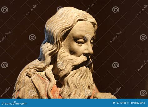 John the Baptist / Statue / Head Stock Image - Image of statue ...