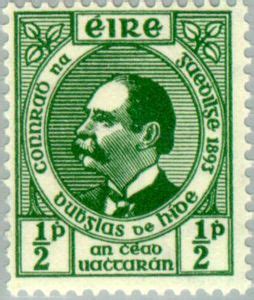 Stamp: Dr Douglas Hyde (Ireland(50th Anniv. of Founding of Gaelic ...