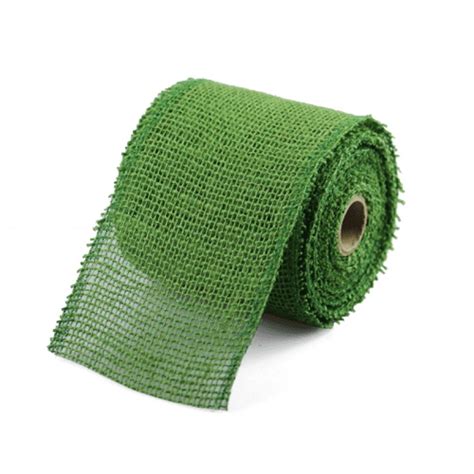 Find Green Jute ribbon 2.5 Inch wide X 10 yards | Online