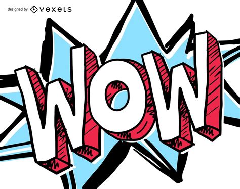 Wow Expression Cartoon Illustration Vector Download