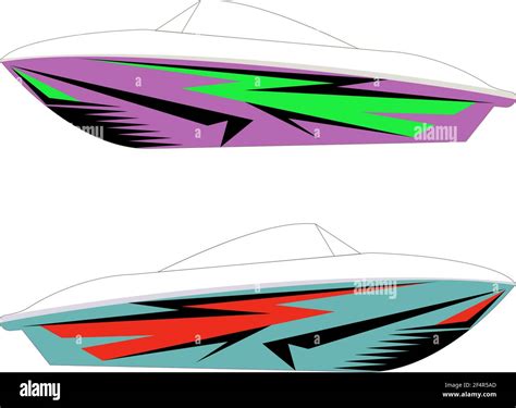 Boat Graphics, Stripe : Vinyl Ready Vector Art Stock Vector Image & Art ...