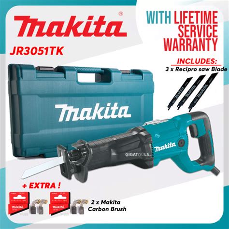 Makita JR3051TK Reciprocating Saw 30mm (1-3/16″) 1,200W ( replaces old JR3050T ) with 3pcs ...