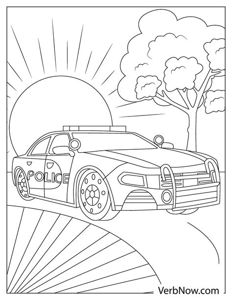 Police Car Coloring Pages Pdf Printable - Free Printable Templates