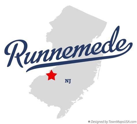 Map of Runnemede, NJ, New Jersey