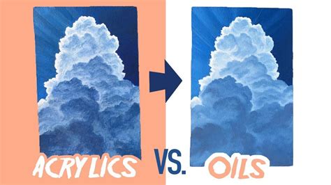 Acrylic VS. Oil Paints - Why I like oils better! | Oil vs acrylic painting, Simple oil painting ...