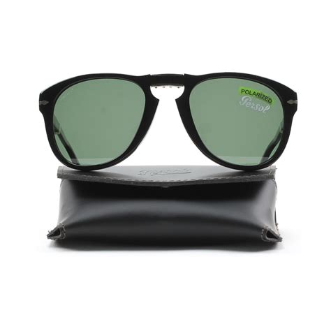 Persol 714 Folding Sunglasses 95/58 Black, Grey Green Polarized Lens PO0714 54mm | eBay