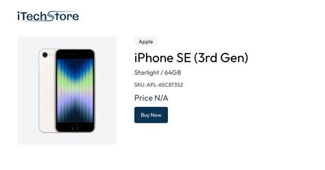 iPhone SE (3rd Gen) - Starlight / 64GB - iTechStore