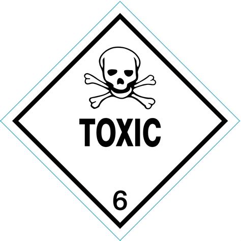 Toxic, 4 in Label Wd, DOT Container Label - 9WX38|9WX38 - Grainger