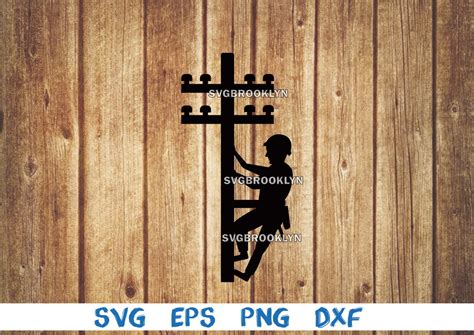 Lineman, Silhouette, Working Lineman, Svg, Png, Eps, Dxf, Digital File ...