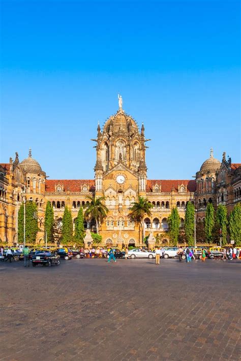 Chhatrapati Shivaji Terminus in Mumbai, India Editorial Photography - Image of blue ...