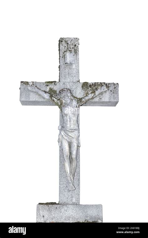 Jesus Christ on the cross sculpture Stock Photo - Alamy