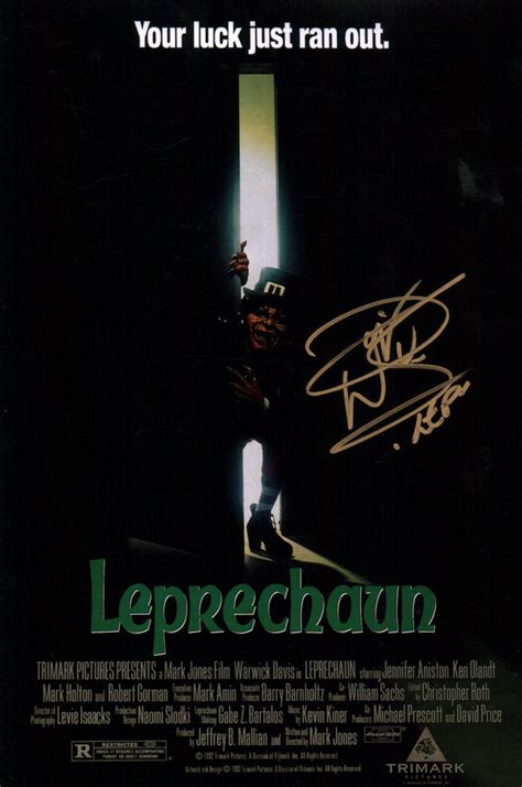 Warwick Davis Leprechaun 8x12 Signed Photo JSA Certified Autograph