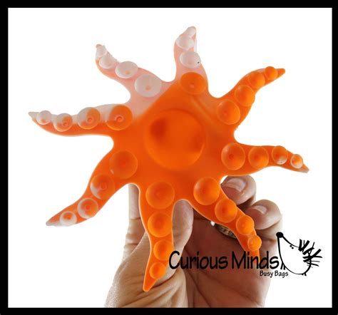 Octopus Shape Suction Cup Strip Fidget Pop Toy - Unique Sensory Poppin ...