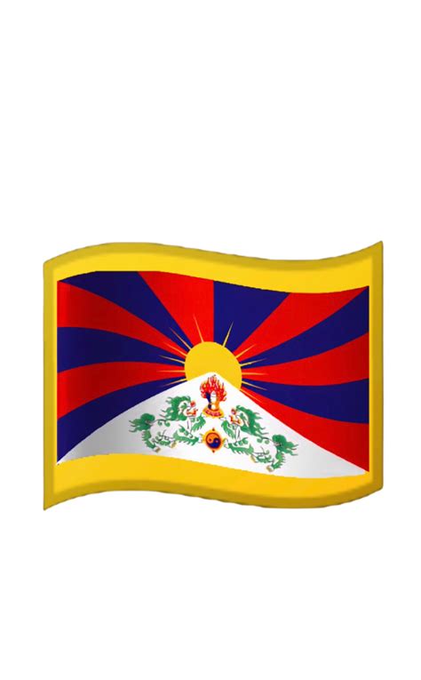 Tibetan Google Emoji Flag (Will be updated soon) by ShizukaCo on DeviantArt